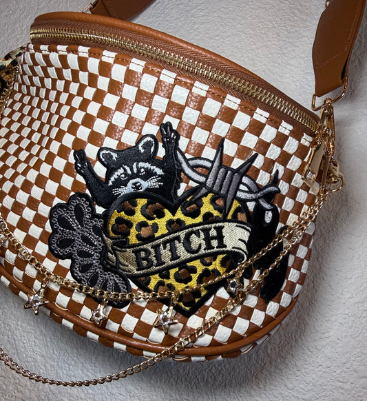 .LEATHER BAG “BITCH”