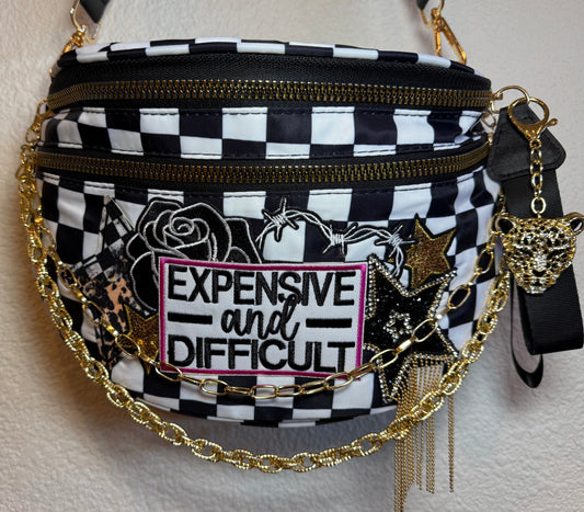 .BUM BAG EXPENSIVE & DIFFICULT